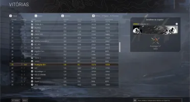 Conta Call of duty Warzone Top 10 Brasil