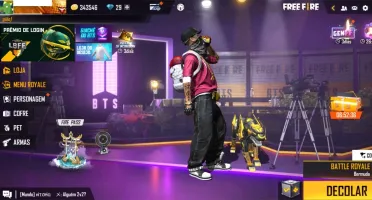 CONTA FREE FIRE GEMADA COM 2º PASSE DE ELITE