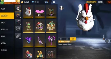 CONTA FREE FIRE GEMADA COM 2º PASSE DE ELITE