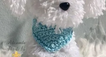 Mini Poodle - Amigurumi de Crochê