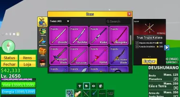 Conta Blox Fruit - Full, Dragom Perm E Etc