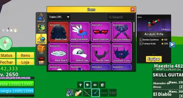 Conta Blox Fruit - Full, Dragom Perm E Etc