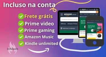Amazon Prime * 1 Mês* 4 contas em 1