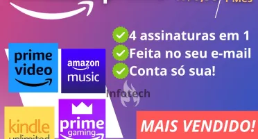 Amazon Prime * 1 Mês* 4 contas em 1