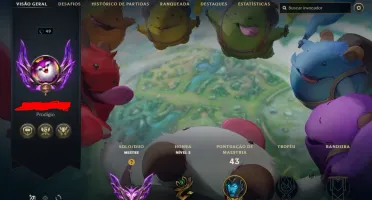 Conta mestre 63% winrate lvl 49