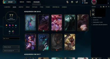Troco conta de league of legends por zenys/equips no Bro