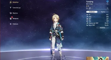 Conta Honkai Star Rail Seele + Jing Yuan + Bailu + Yanqing