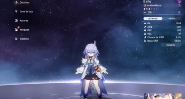 Conta Honkai Star Rail Seele + Jing Yuan + Bailu + Yanqing