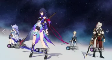 Conta Honkai Star Rail Seele + Jing Yuan + Bailu + Yanqing