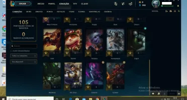 Conta SMURF UNRANKED 1 SKIN 24 CHAMPS
