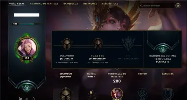 Conta ouro 4 (ex plat) com 49 skins e 88 champs