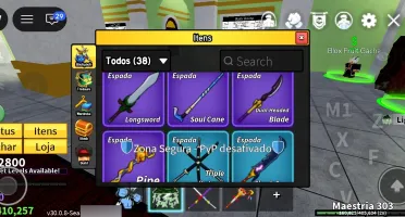Conta De Blox Fruit Muito Boa Com Passes E Frutas Perm