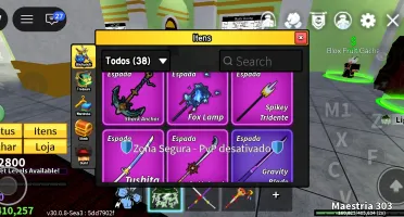 Conta De Blox Fruit Muito Boa Com Passes E Frutas Perm