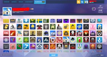 Conta Overwatch Com Skin Noire Widowmaker