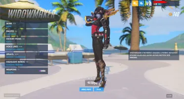 Conta Overwatch Com Skin Noire Widowmaker