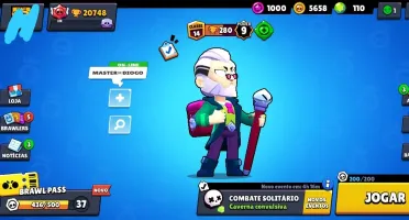Conta no Brawl Stars com 20k de medalhas na classificação