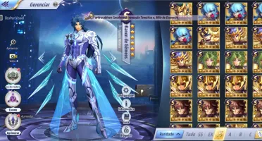 Saint Seiya awakening com milo divino upado e mais