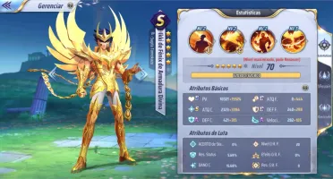 Saint Seiya awakening com milo divino upado e mais