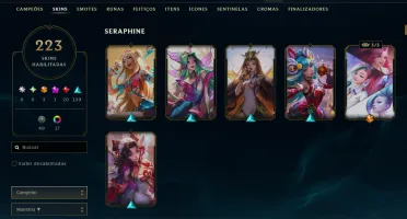 Unranked com 155 Champs e 223 Skins ( Sup / ADC / JG )