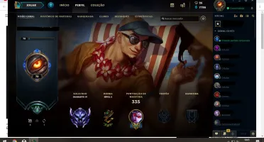 Conta LoL- SoloQ: Diamante IV - 133 campeões - 80 skins