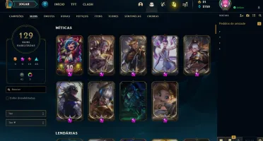 Conta 7 Skins Prestígio + Vayne Ladra de Almas