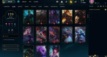 Conta 7 Skins Prestígio + Vayne Ladra de Almas