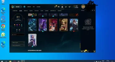 Conta league of legends lvl 200 - 81 skins - 1860 rp