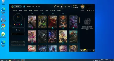 Conta league of legends lvl 200 - 81 skins - 1860 rp