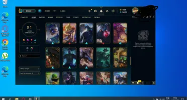 Conta league of legends lvl 200 - 81 skins - 1860 rp