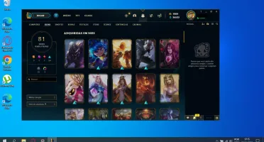 Conta league of legends lvl 200 - 81 skins - 1860 rp