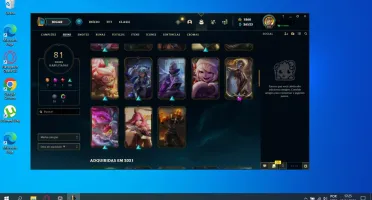 Conta league of legends lvl 200 - 81 skins - 1860 rp