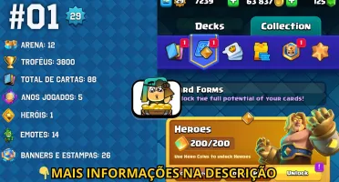 PROMOÇÃO!! - Contas Clash Royale Com Imagens