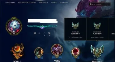 Conta borda plat 5, 70 champs 31 skins e recompensas
