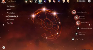 Conta genshin impact ar 55 6 personagens 5 estrelas