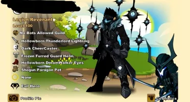Aqw Conta Lv 100 Com Alguns Hard Farms E Itens Raros