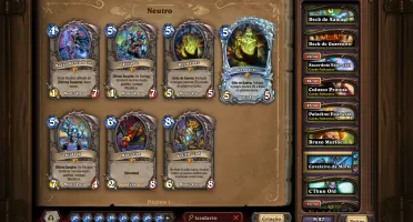 Conta de Hearthstone com muitas lendárias