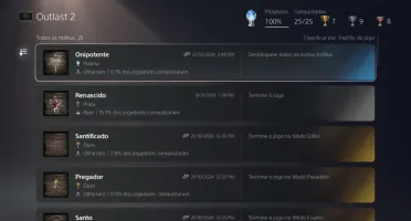 Faço O Troféu Messias Pra Você - Ps4 Ou Ps5 (Outlast 2)