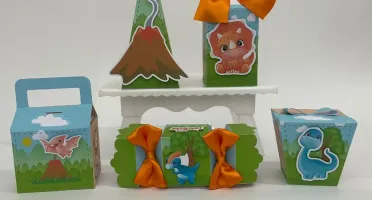 Kit Festa 20 Lembrancinhas Dino Baby Personalizadas