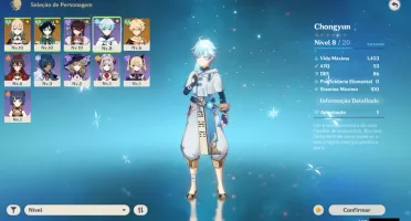 GENSHIN IMPACT CONTA INICIANTE VENTI 5* JEAN 5* BEIDOU 4*