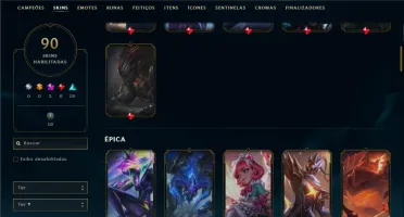 Prata 3 com TODOS os champs e 90 Skins ( Mais de 150 Jogos )