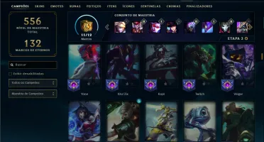 Prata 3 com TODOS os champs e 90 Skins ( Mais de 150 Jogos )