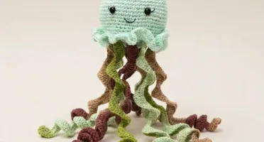 Polvo Colorido em Amigurumi