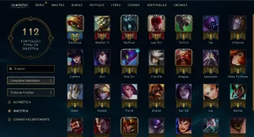 Conta Mestre - 170 PDL - 33 Champ - 5 Skins