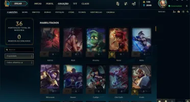 Conta LoL Platina IV + Aatrox Vitorioso + Ekko True Damage