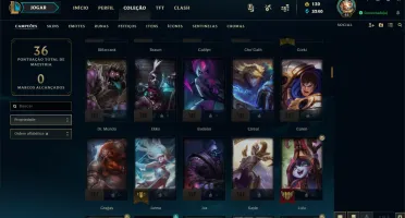 Conta LoL Platina IV + Aatrox Vitorioso + Ekko True Damage