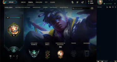 Conta LoL Platina IV + Aatrox Vitorioso + Ekko True Damage