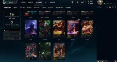 Conta LoL Platina IV + Aatrox Vitorioso + Ekko True Damage