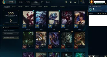 Conta League Of Legends Ouro 3 85 Campeões E 37 Skins