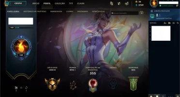 Conta League Of Legends Ouro 3 85 Campeões E 37 Skins