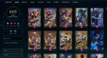 Vendo Conta De Lol de 2017 - Diamante- 660 Skins